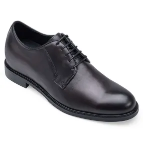 6CM / 2.36 Inches Taller - CMR CHAMARIPA Men's Shoes That Make You Taller - Height Increasing Shoes - Black Cow Leather Derby Shoes