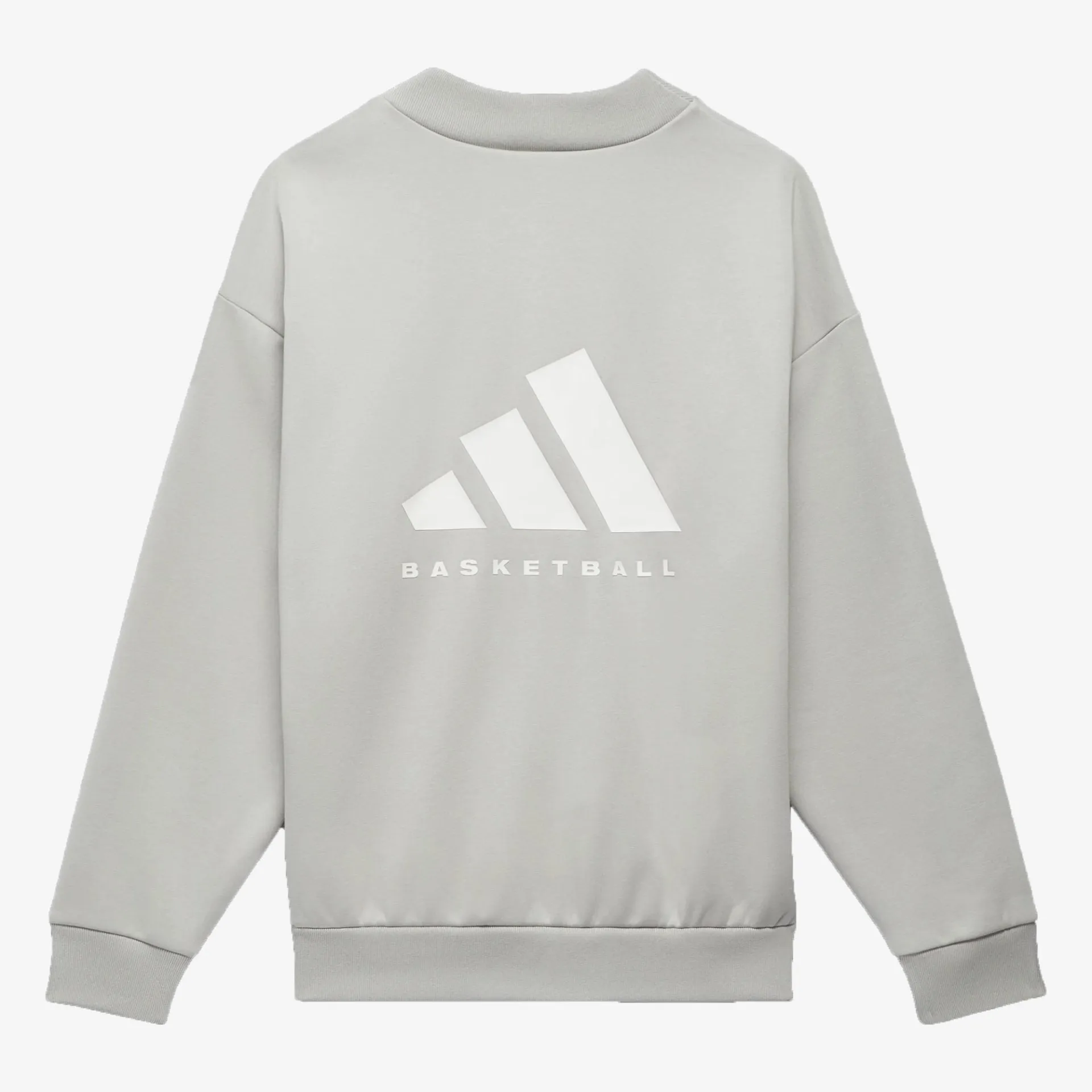 Adidas | BASKETBALL CREW SWEATSHIRT  { METAL GREY
