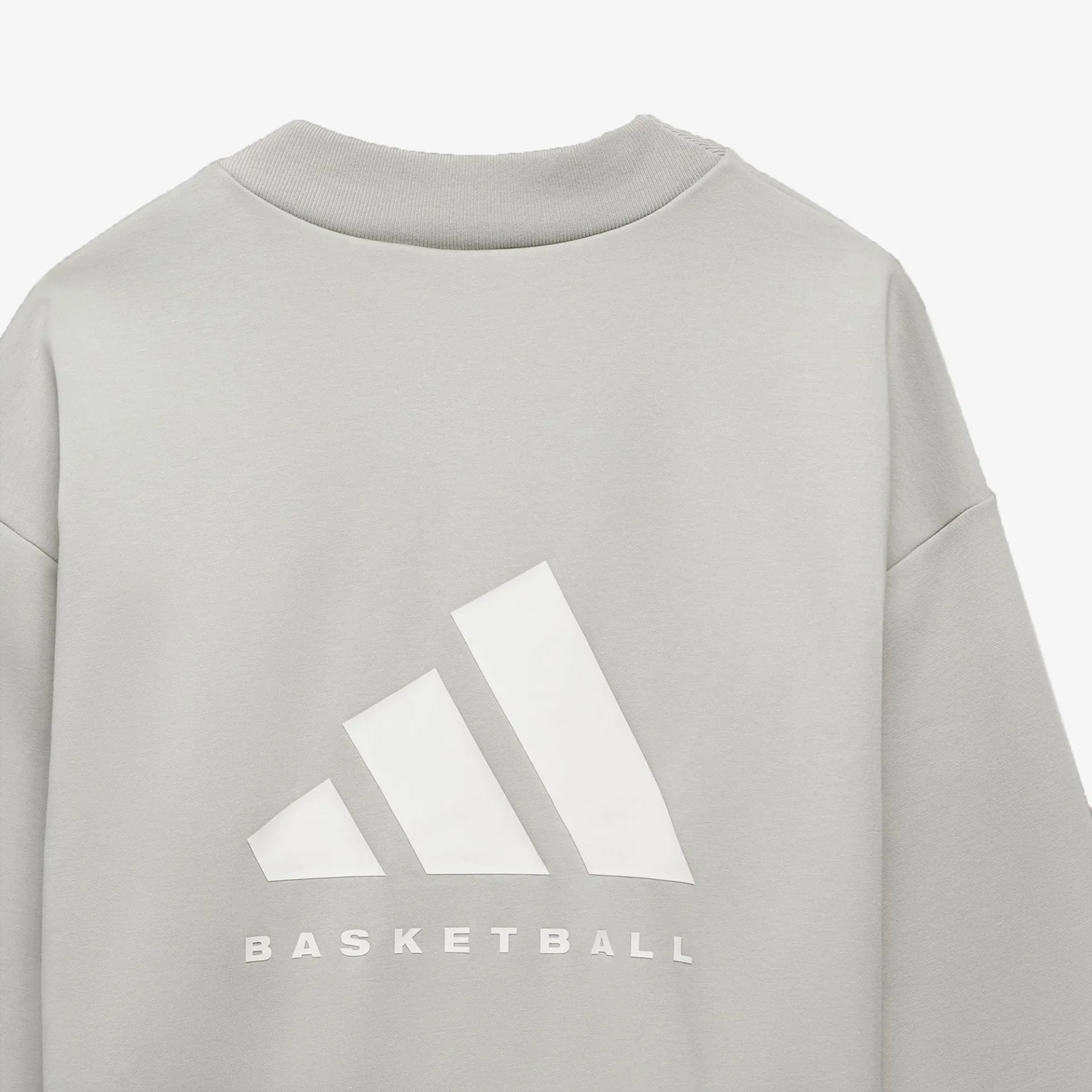 Adidas | BASKETBALL CREW SWEATSHIRT  { METAL GREY