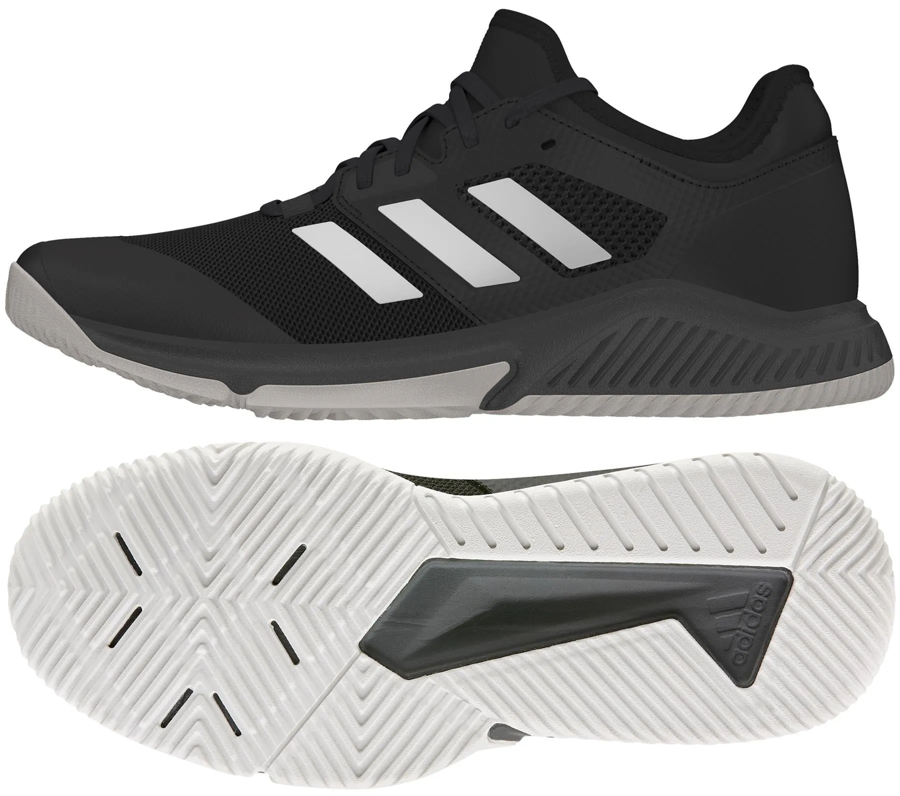 Adidas Court Team Bounce Mens Badminton Shoes - Black