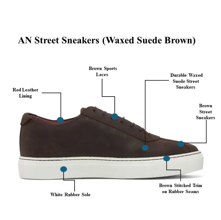 AN Street Sneaker (Waxed Suede Brown)