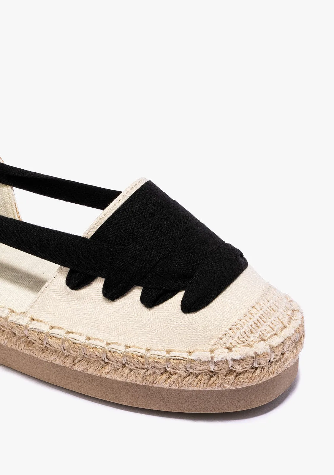 Beige Bow Espadrilles