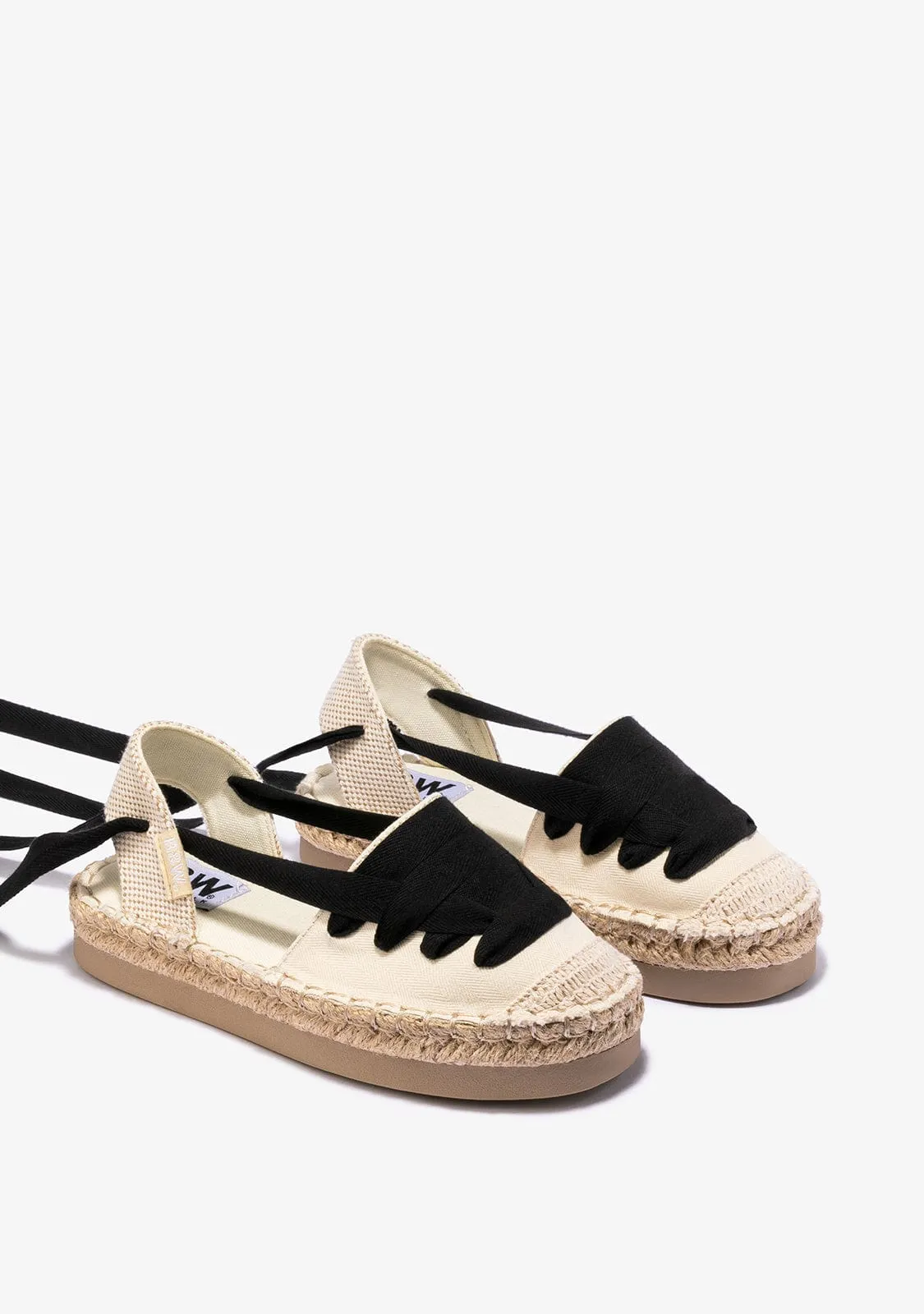 Beige Bow Espadrilles