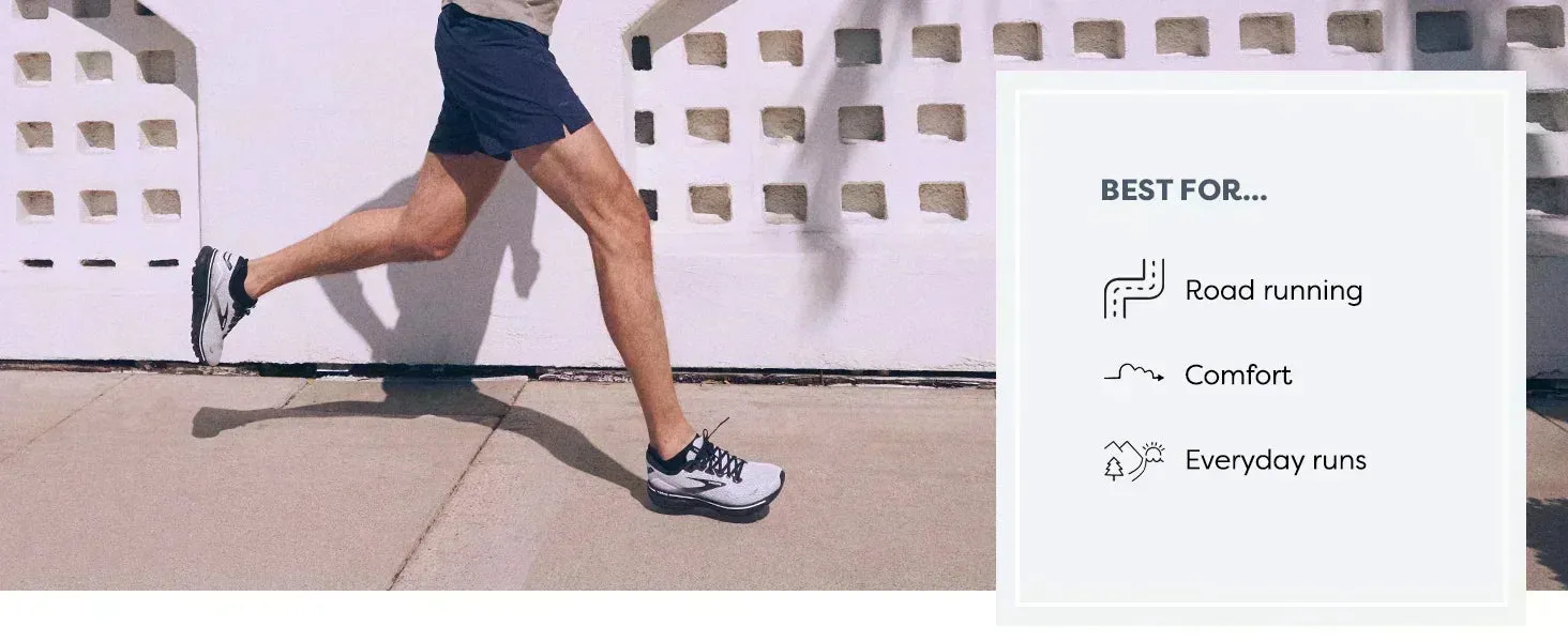 BROOKS Men’s Ghost 15 Delivers Outstanding Energy Return And Cushioning For Every Stride You Take
