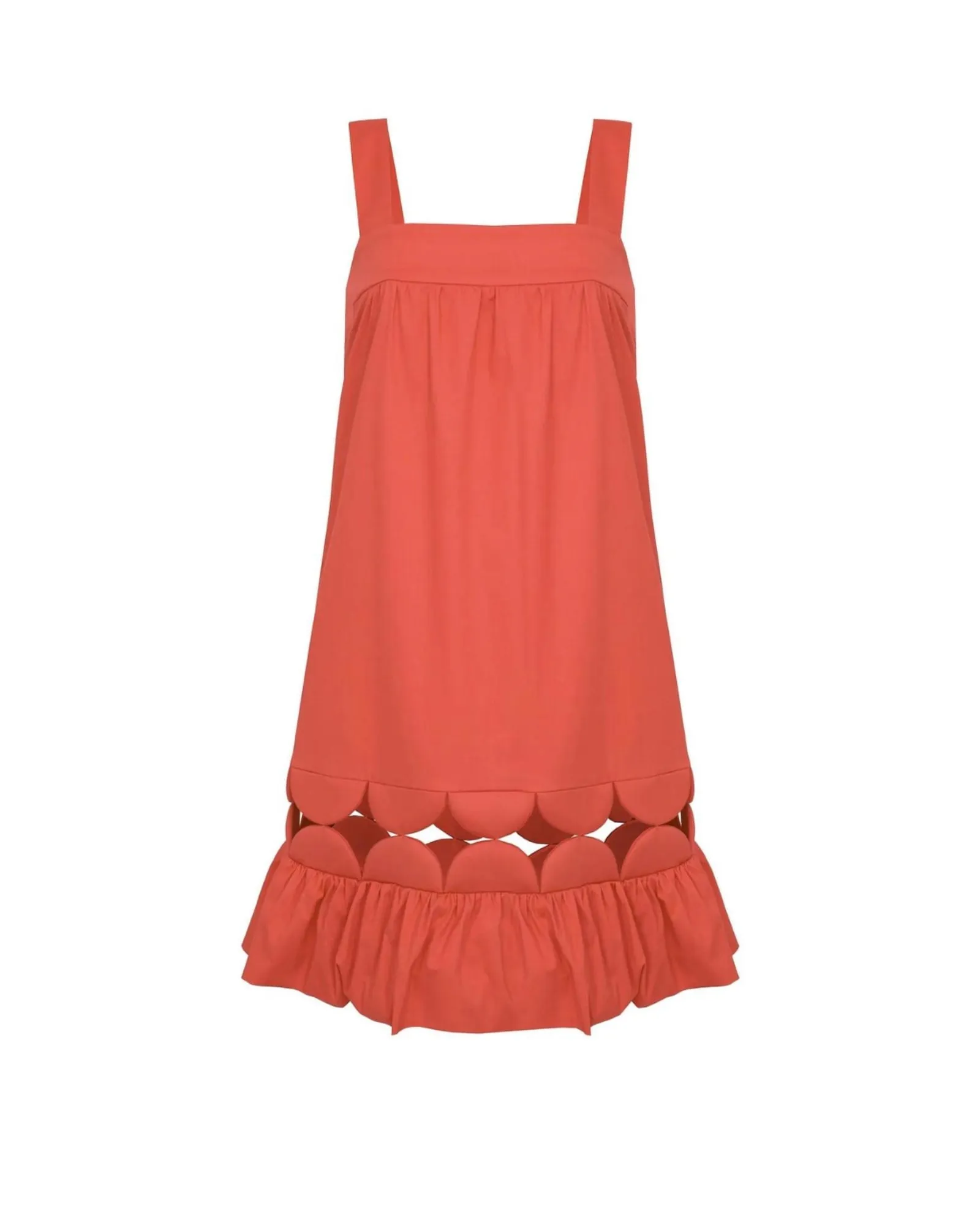 Bubble Short Dress in Tangerine | Tangerine