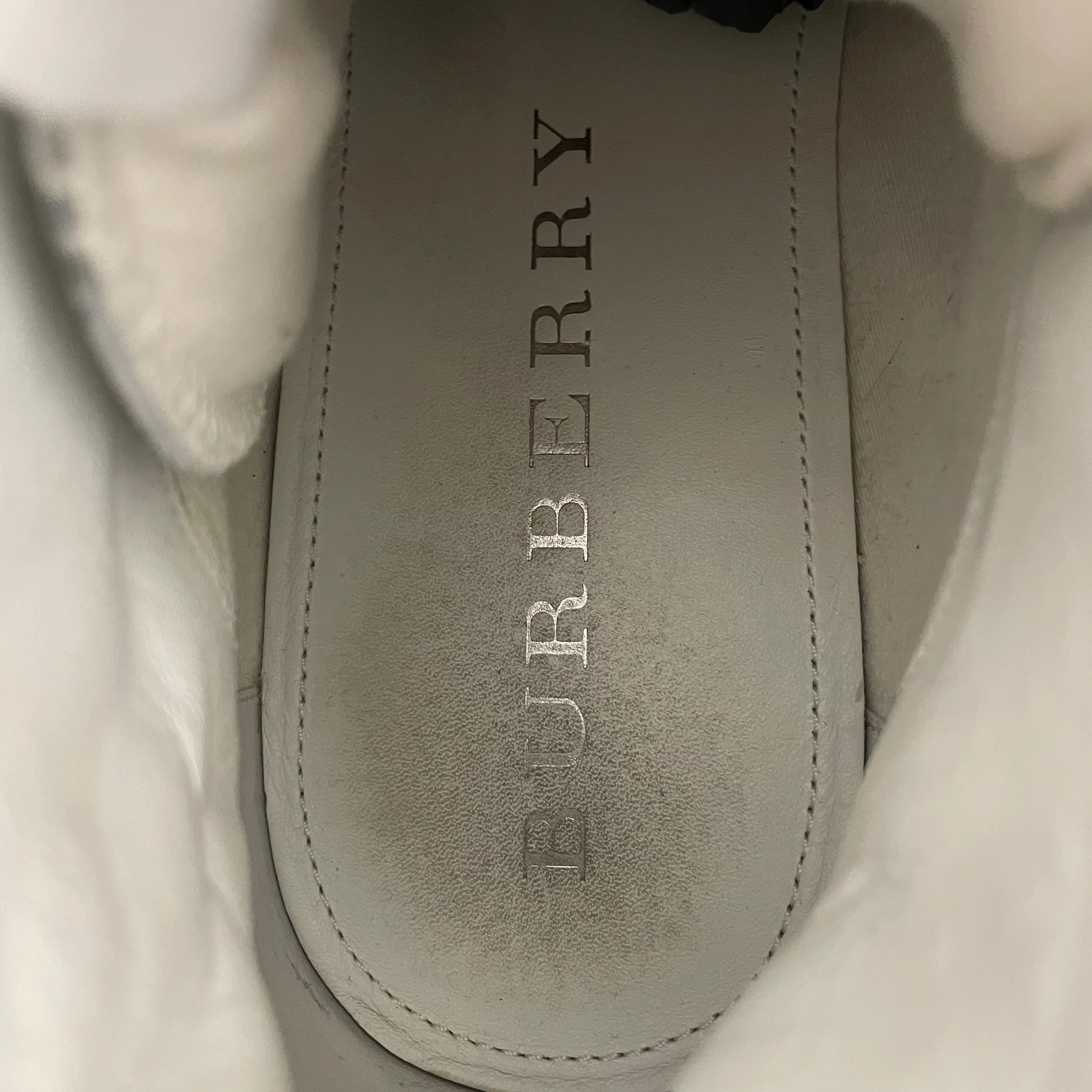 BURBERRY/Hi-Sneakers/EU 45/RED/CNSELFACDON