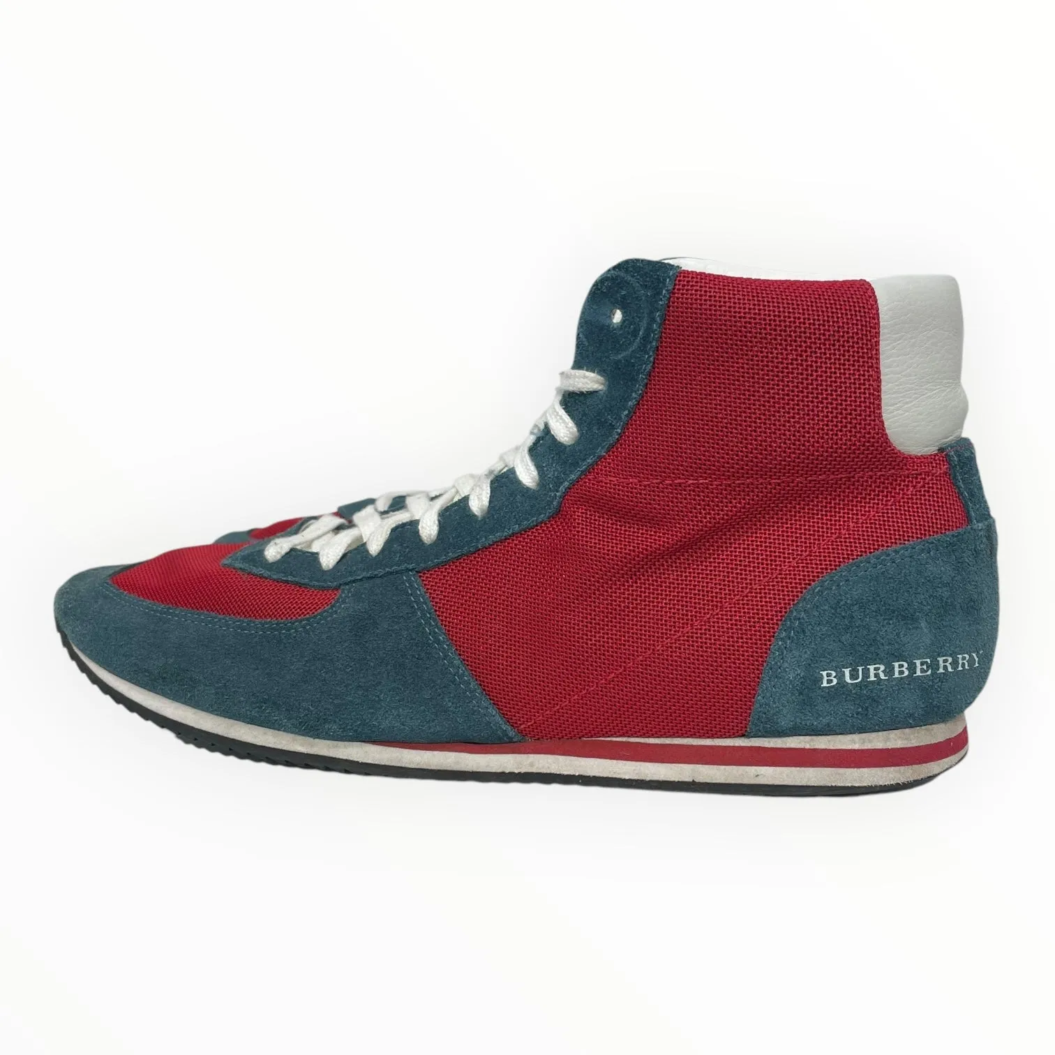 BURBERRY/Hi-Sneakers/EU 45/RED/CNSELFACDON