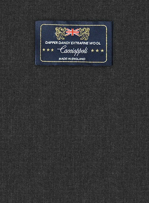 Caccioppoli Dapper Dandy Nedro Charcoal Wool Jacket