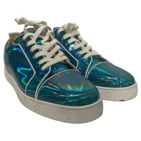 Christian Louboutin/Low-Sneakers/EU 47/Iridescent/Leather/BLU/christian louboutin shoes