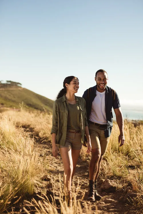 Couple on a hiking adventure