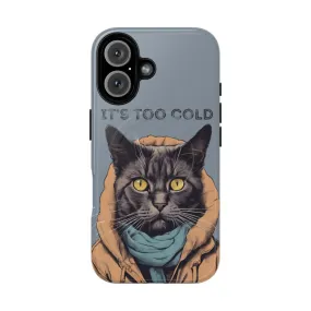 Cozy Cat Winter Jacket Magnetic Phone Case