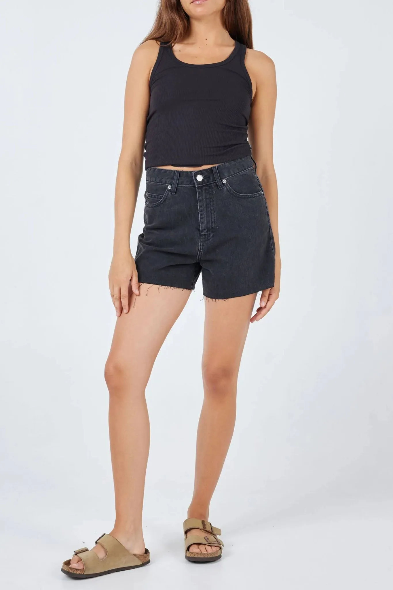 DR DENIM Nora Shorts Black