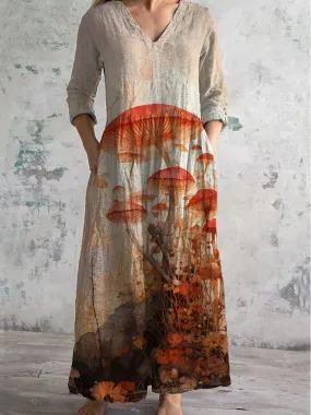 Earthy Bohemian Dress