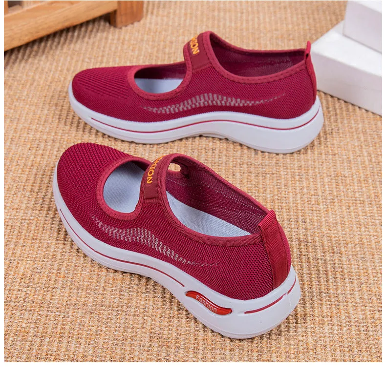 Fashion Hollow Casual Sport Shoes Women Comfort Light Running Women's Shoes Flat Loafers
