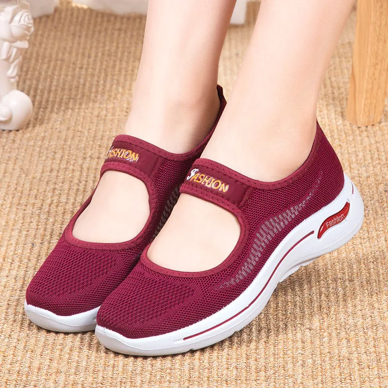 Fashion Hollow Casual Sport Shoes Women Comfort Light Running Women's Shoes Flat Loafers