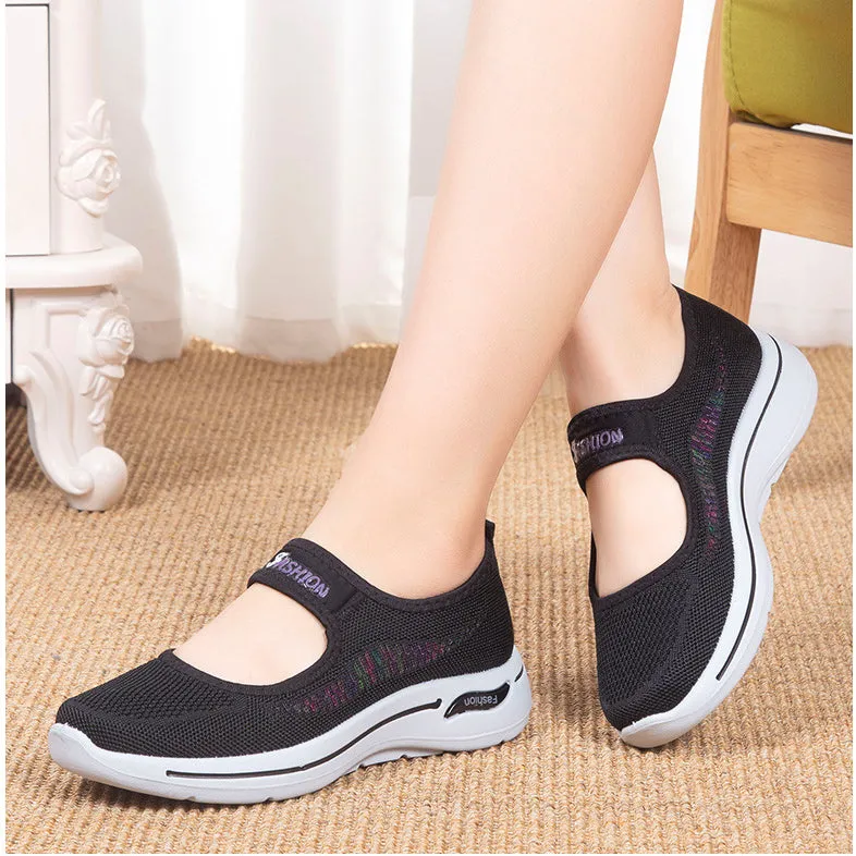Fashion Hollow Casual Sport Shoes Women Comfort Light Running Women's Shoes Flat Loafers