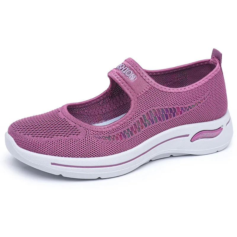 Fashion Hollow Casual Sport Shoes Women Comfort Light Running Women's Shoes Flat Loafers