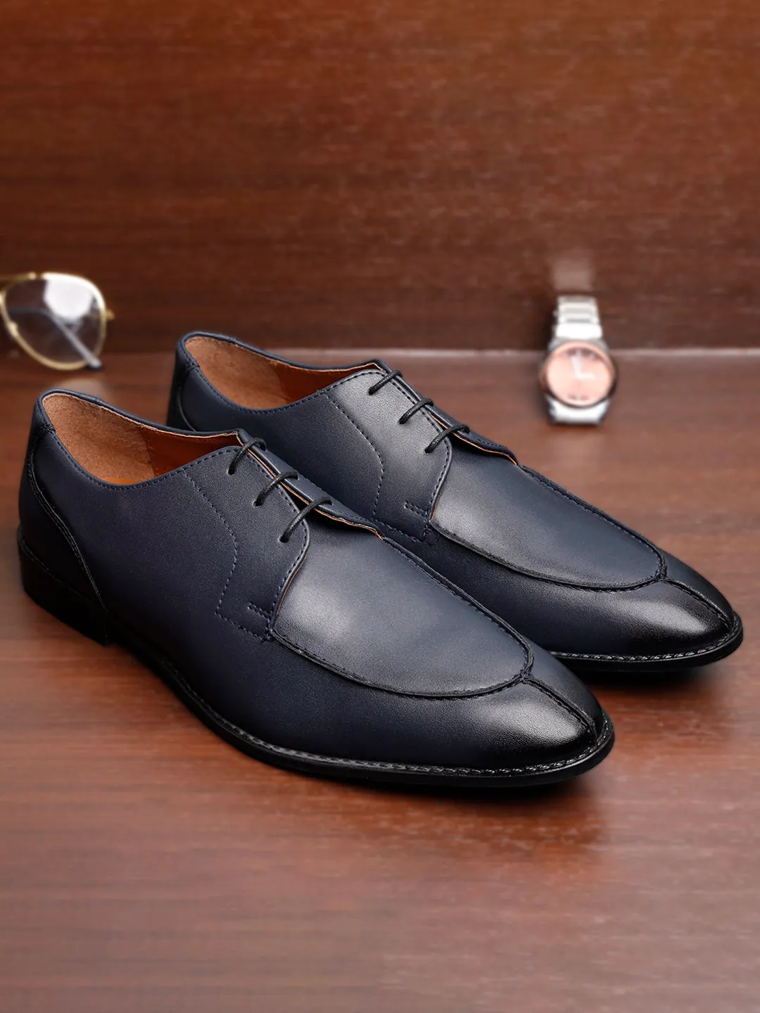 Federal Blue Derby Laceups for Men