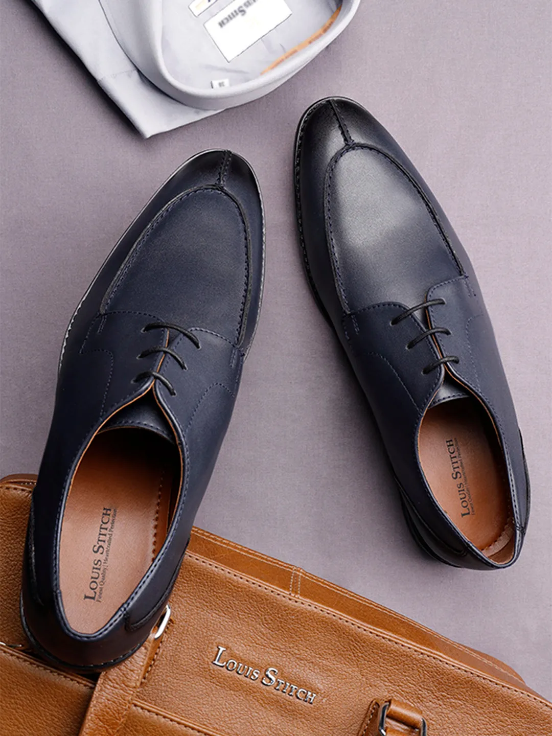 Federal Blue Derby Laceups for Men