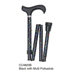 FOLDING CANES - SASSY MULTICOLORED POLKADOTS