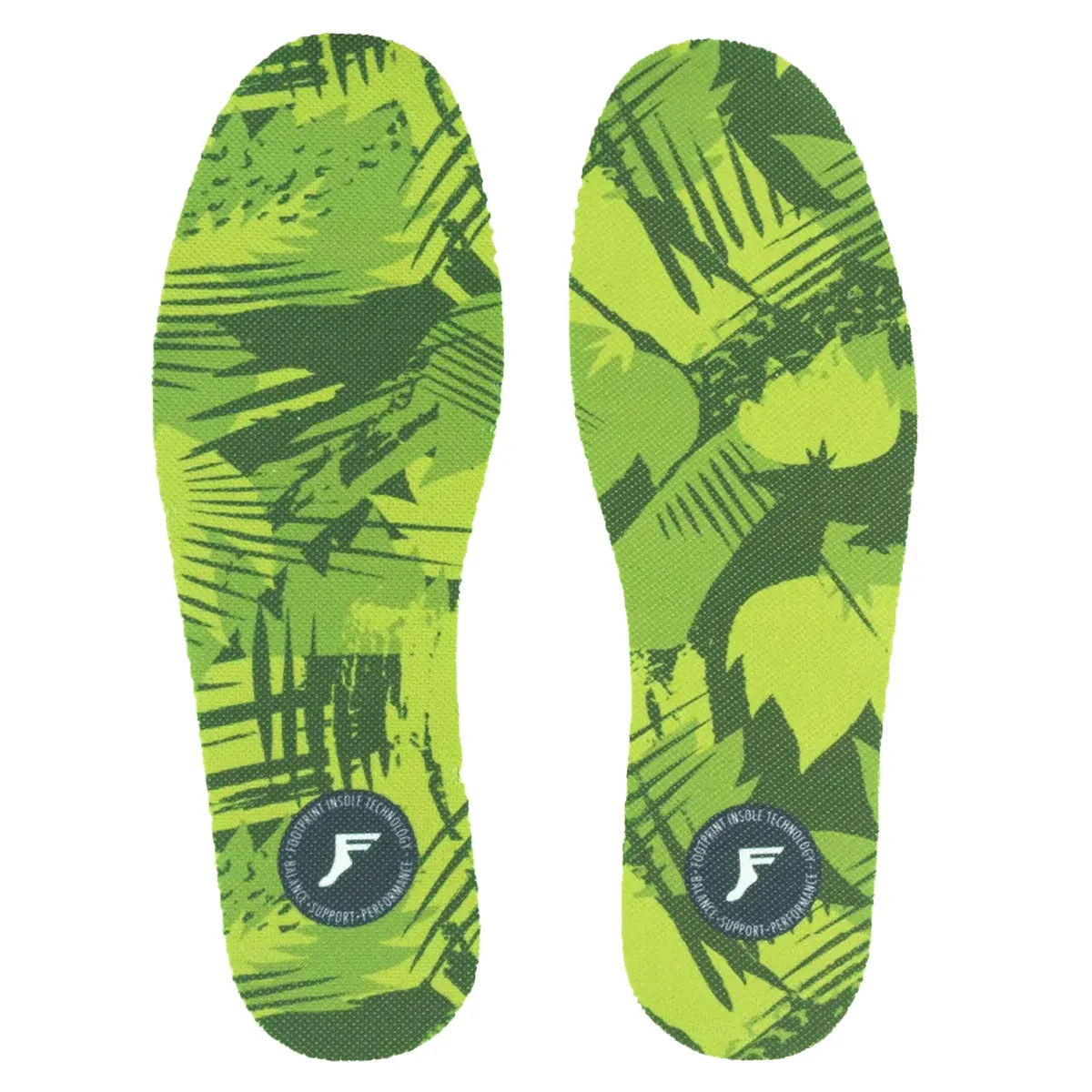 Footprint - King Foam Flat Low 3mm Insoles Green Camo