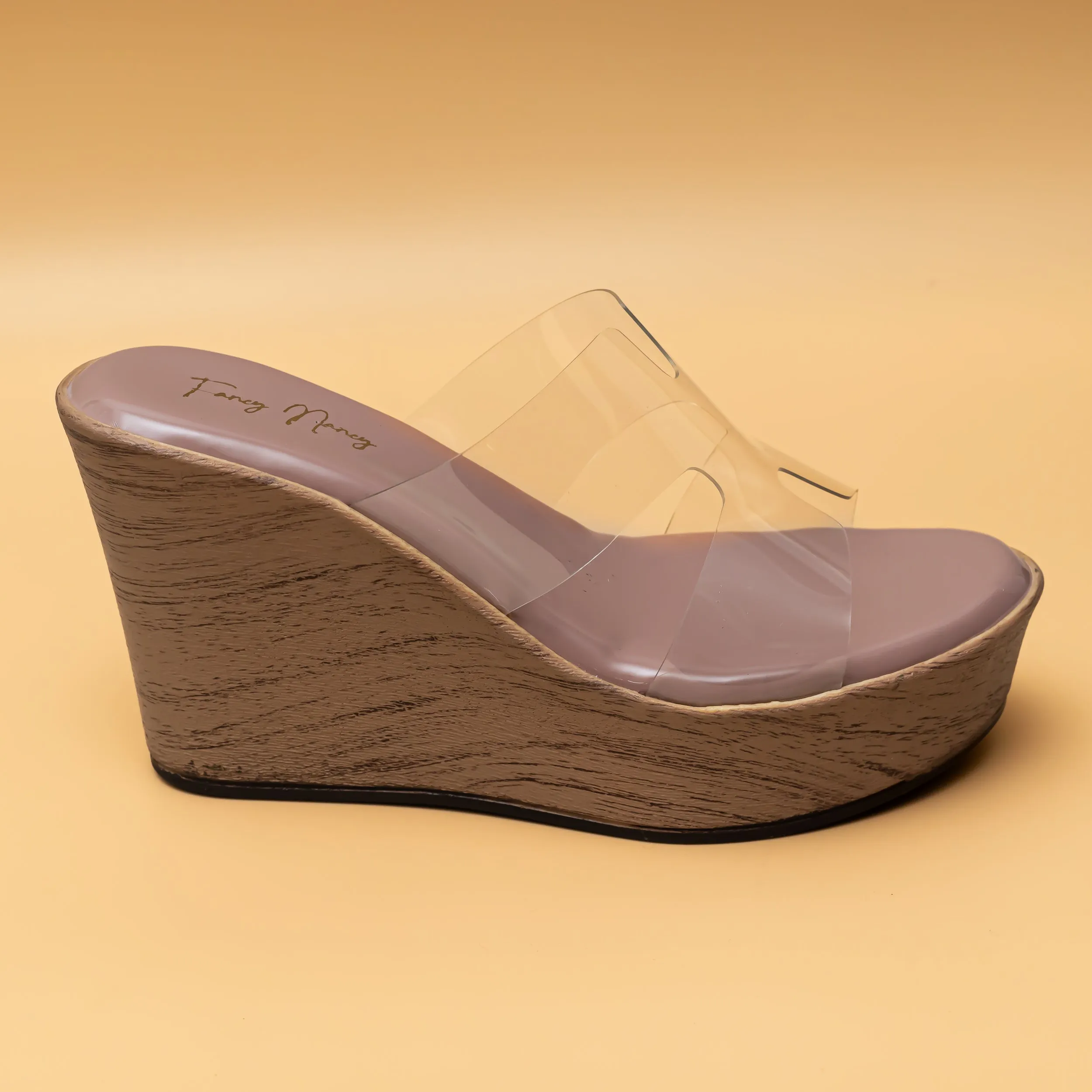 H Style Transy Wedges - Peach
