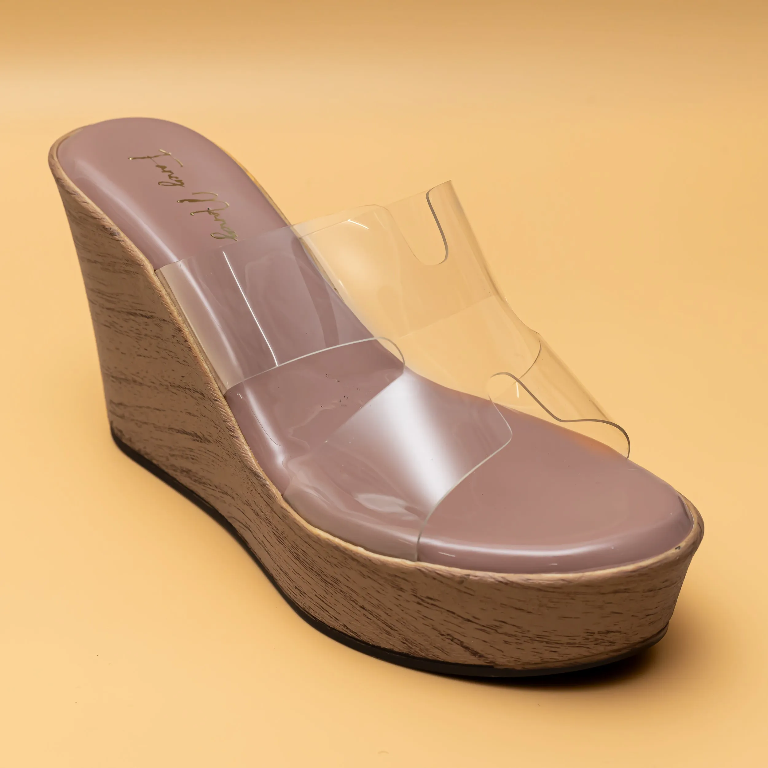 H Style Transy Wedges - Peach