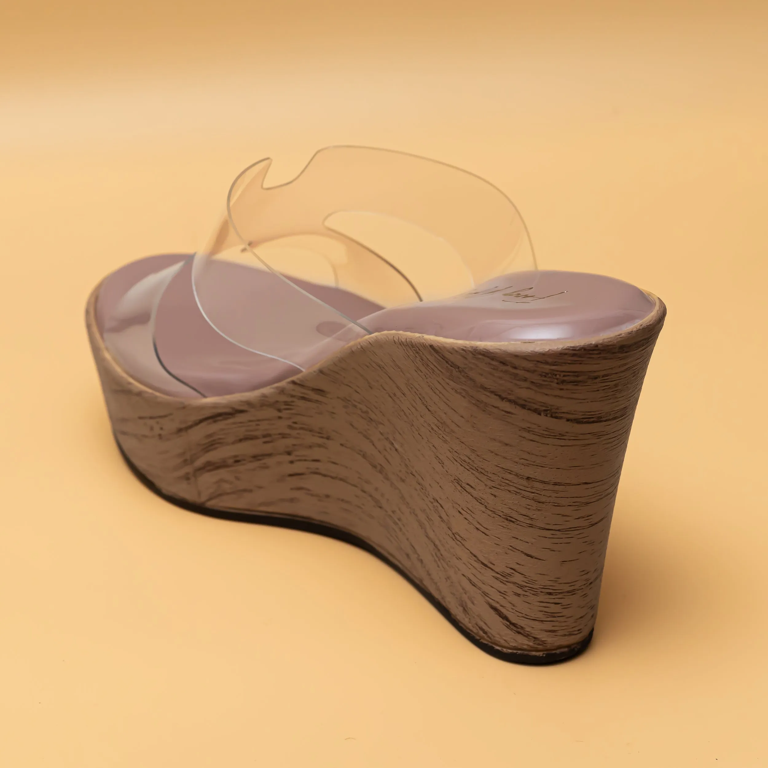 H Style Transy Wedges - Peach