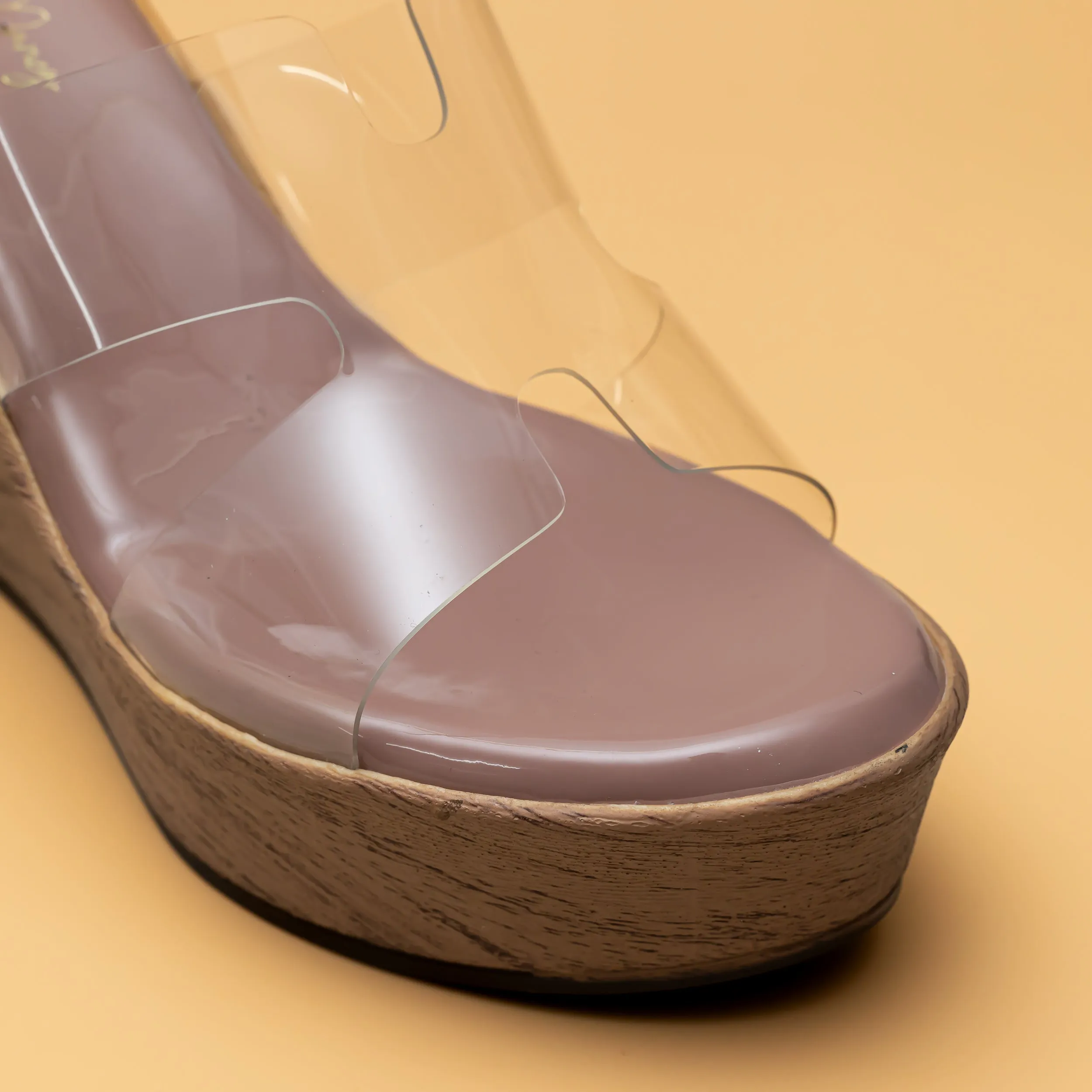 H Style Transy Wedges - Peach