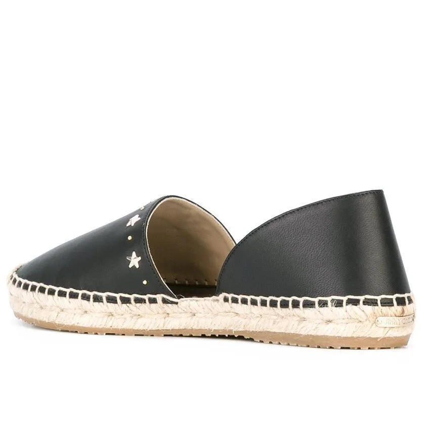 JIMMY CHOO Women's Dreya Star Stud Espadrilles, Black