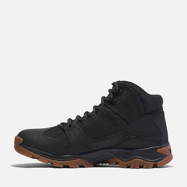 Men's Mt. Maddsen Mid Lace-Up Full-Grain Hiking Boot - Black