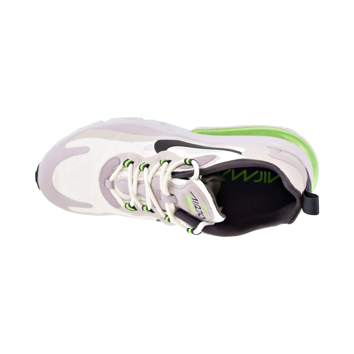 Nike Air Max 270 React Men's Shoes Summit White-Electric Green