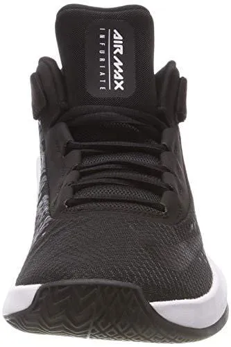 Nike Men's Air Max Infuriate 2 Mid Basketball Shoe Black/White/Anthracite Size 11.5 M US