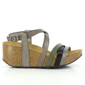 Plakton 275174 Multi-Strap  Grey Wedges