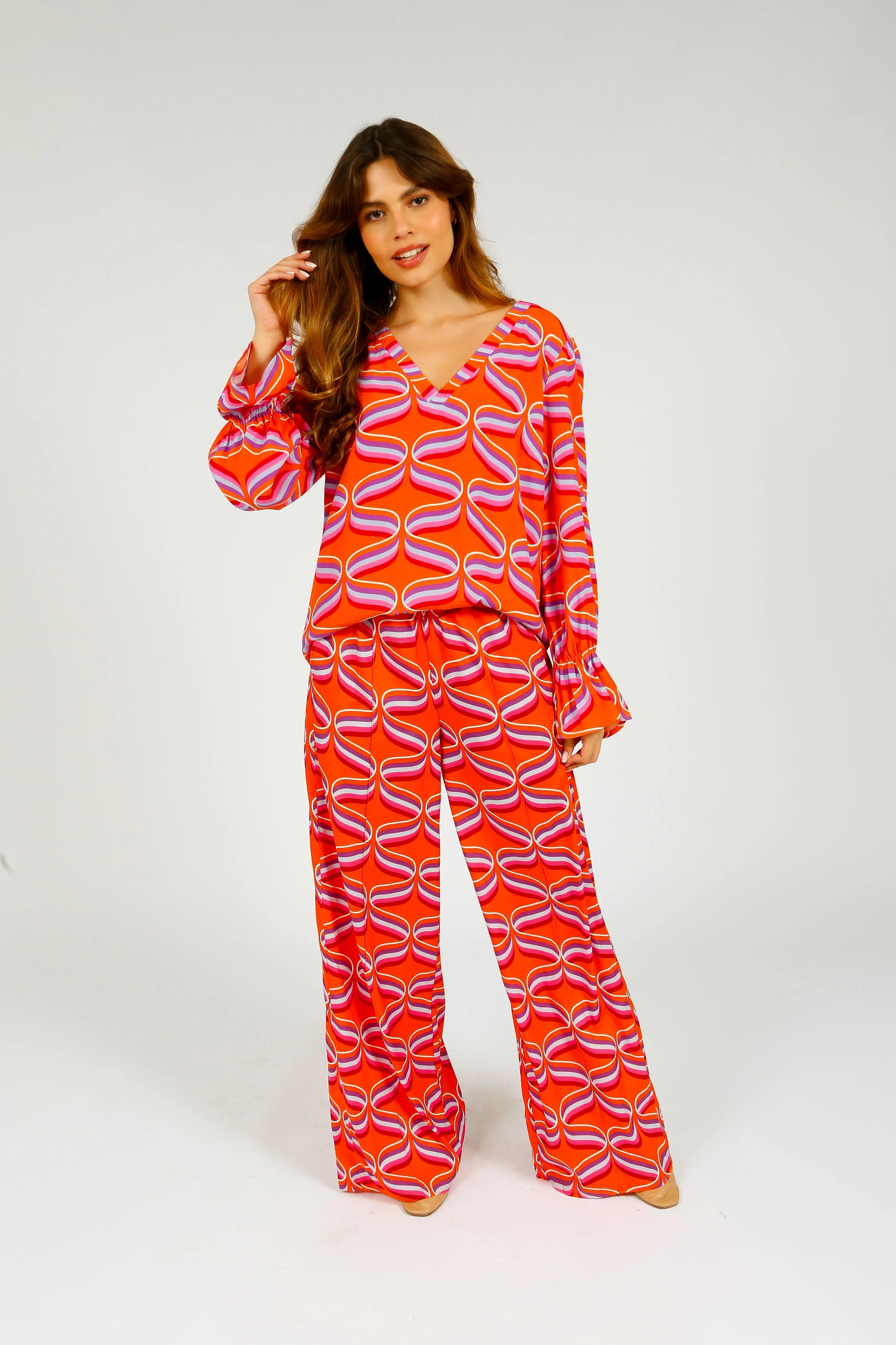 PP Kylie Trousers in Ribbon Orange
