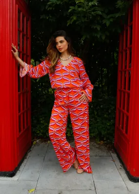 PP Kylie Trousers in Ribbon Orange