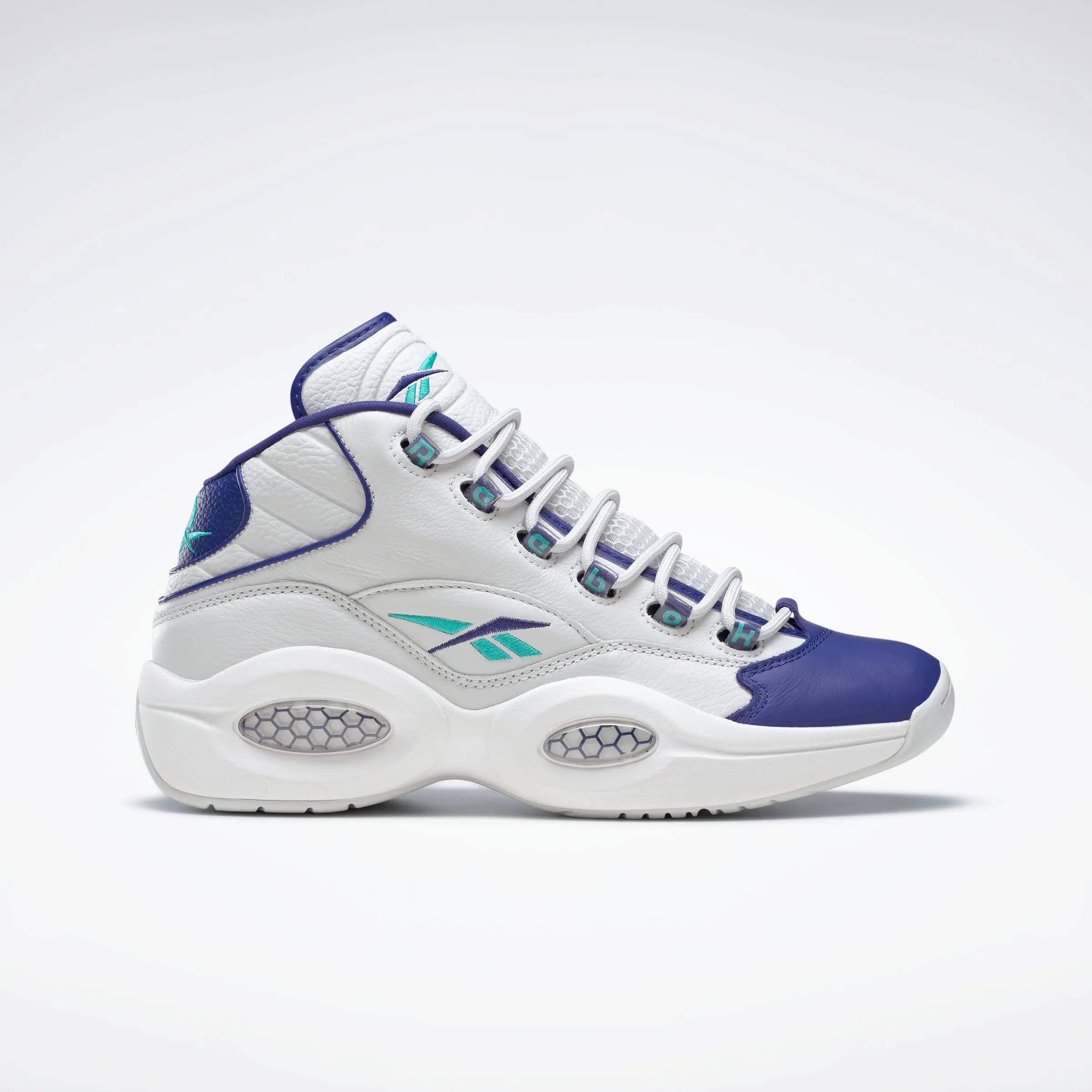 Reebok Footwear Men Question Mid Shoes Cold Grey 1/Bold Purple/Classi