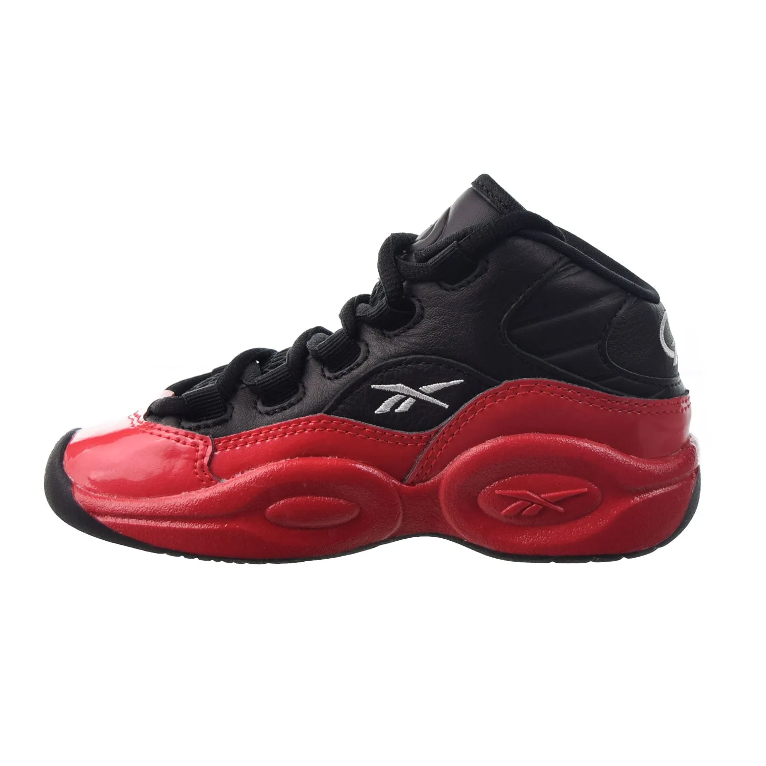 Reebok Question Mid 'Street Sleigh' Little Kids' Shoes Black-Vector Red