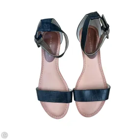Sandals Heels Wedge By Tommy Hilfiger In Black, Size: 6.5