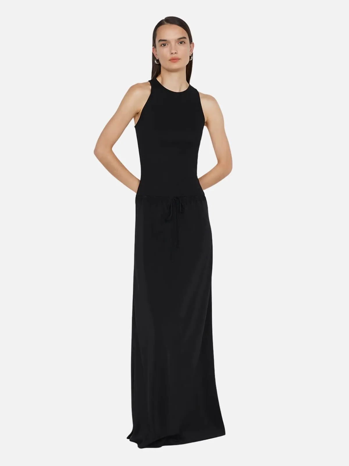 Sola Racer Dress - Black