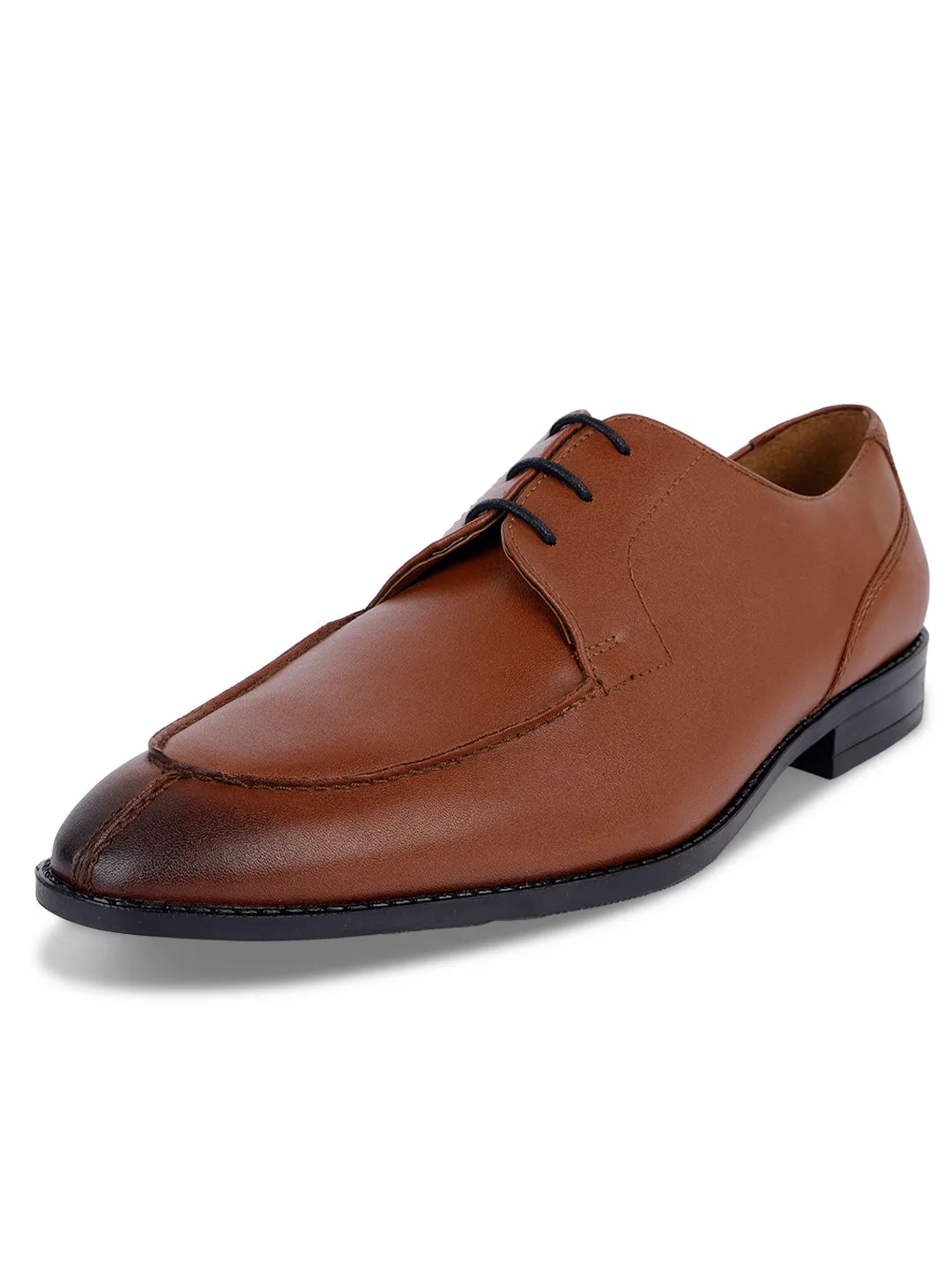 Tan Derby Laceups for Men