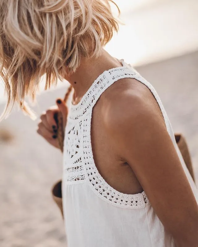 Yana™ - Crochet Accent Summer Dress